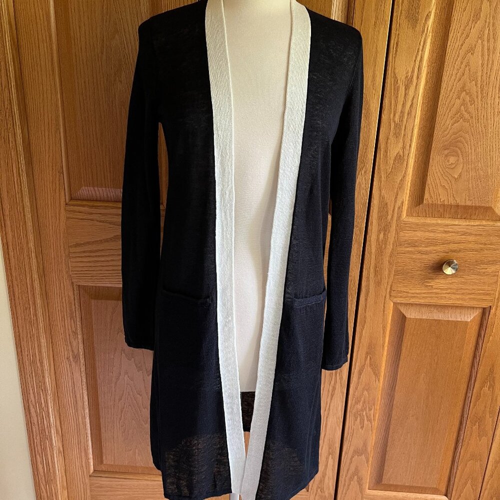 TALBOTS - Tipped Linen Duster - NEW with Tag